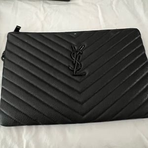 Yves saint laurent wristlet pouch